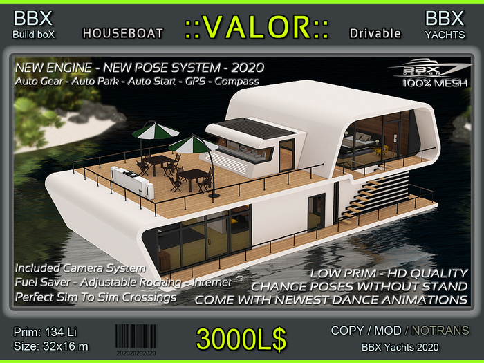 Second Life Marketplace Houseboat